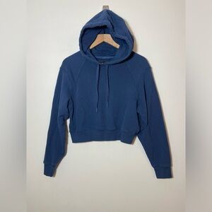 UGG Womens Sz Small Navy Blue Hoodie Crop Pullover